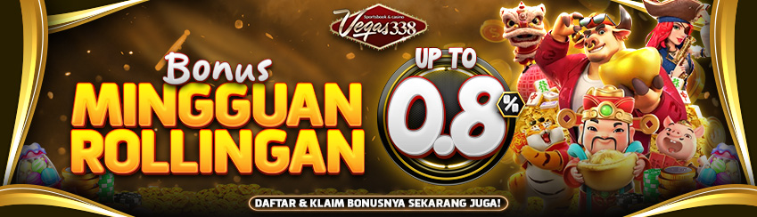 BONUS MINGGUAN ROLLINGAN UP TO 0,8%